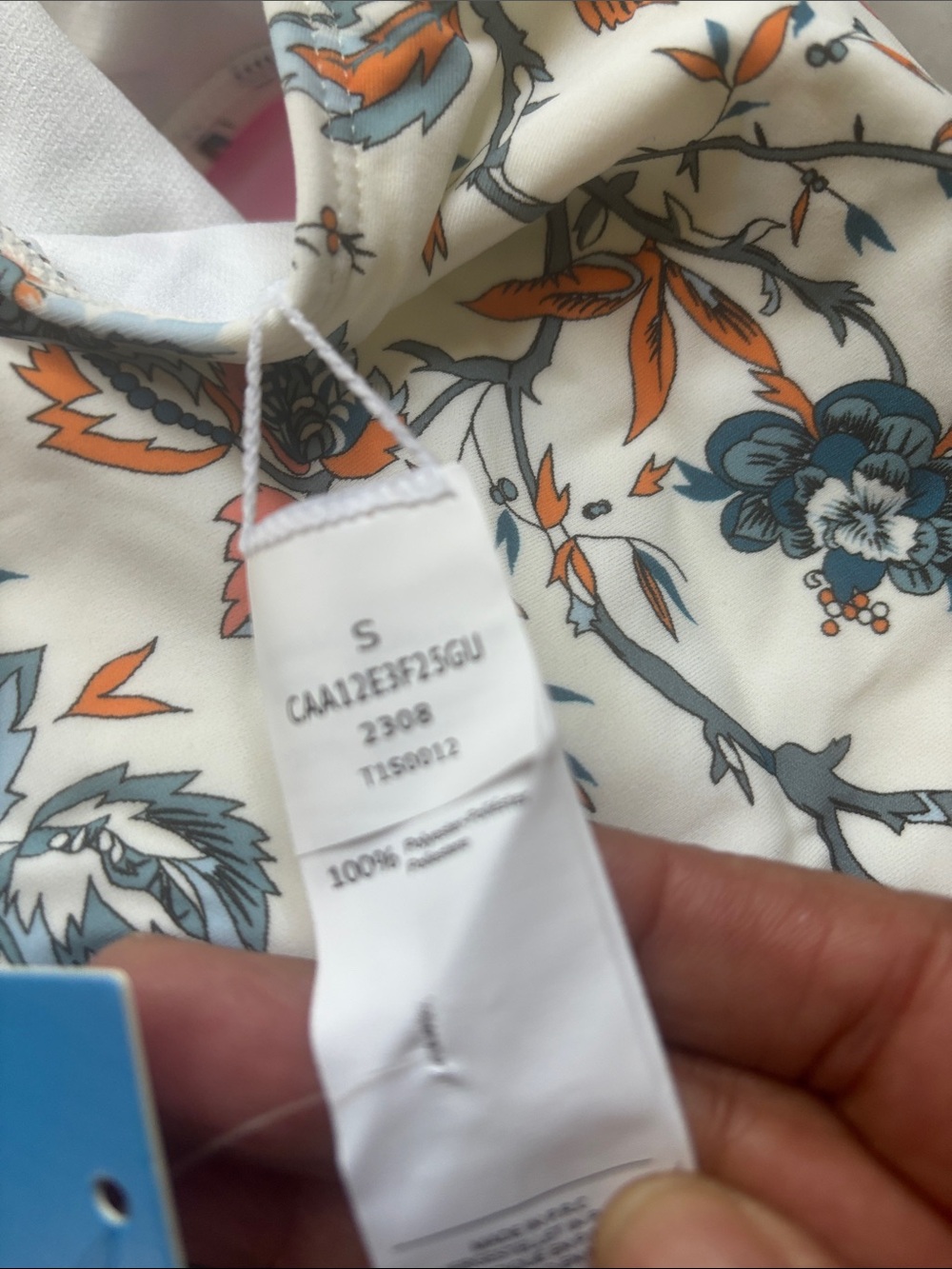 Cupshe stitch Floral Halter V-Neck Women’s Top in White - Picture 8 of 9